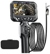 Dual Lens Articulating Borescope NIDAGE Two-Way Endoscope Camera with Light Articulated Probe, 0....