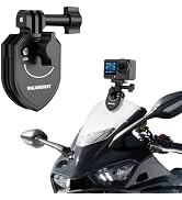 Walking Way Motorcycle Windshield Clip Mount, for GoPro Hero 13/12/11, Insta 360 Ace Pro/2/X5/X4,...