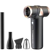 Concare Cordless Hair Dryer, Mini Blow Dryer, Aluminum Air Duster Keyboard Cleaner for Computer K...