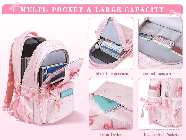 bow backpack for girls
