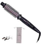 LOVANI Curling Iron Brush,Hair Curling Wand with 1 Inch Ceramic Tourmaline Ionic Barrel,Dual Volt...