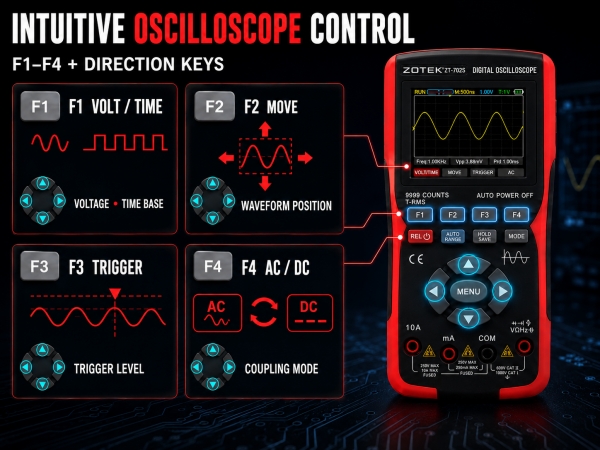 2 IN 1 OSCILLOSCOPE MULTIMETER