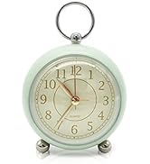 Analog Alarm Clocks, Desk Decorative Clock for Shelf Bedroom Kitchen Countertop, Battery Operated...