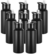 VEGOND 32 oz Insulated Water Bottle Bulk Stainless Steel Metal Water Bottles with Leak Proof Stra...