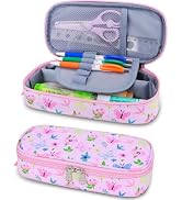 RHCPFOVR Kids Pencil Case for Girls-Soft Zipper Large Capacity Pencil Pouch for Girls Pencil Case...