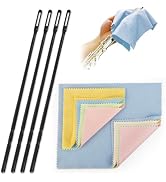 CONLI Flute Cleaning Kit with 4 Flute Cleaning Rod and 8 Flute Cleaning Cloth, Cleaning Kit Flute...