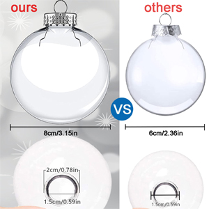 clear christmas ornaments balls