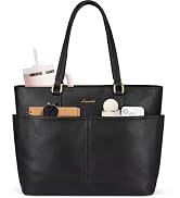 LOVEVOOK Laptop Tote Bag for Women, 15.6 inch Laptop Work Bags for Teacher/Nurse Large Computer B...