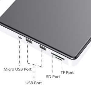 premium aluminum external USB 3.0 bd 4K bluray writer super drive for pc and mac