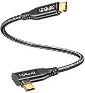 High Speed USB C Data Cable 2FT, 40Gbps Fast Transfer, 8K/4K@60HZ, 240W PD Charging, Right Angle ...