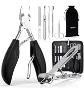 Toenail Clippers for Seniors Thick Toenails, Sharp Toe Nail Clippers Set for Men Women, Heavy Dut...