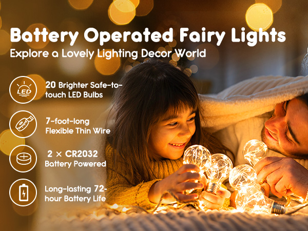 Minetom Battery Operated Fairy Lights
