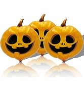 Orange Pumpkin Balloons Halloween Balloons Scary Pumpkin Balloons for Halloween Party Decorations...