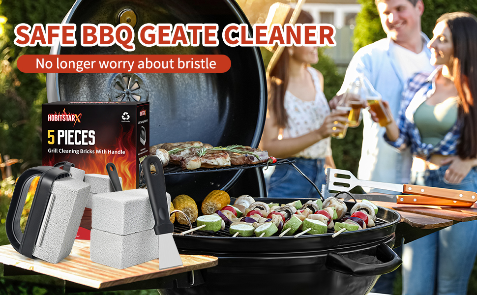 Grill Cleaning Brick, Heavy Duty Pumice Stone for Cleaning