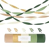 Text reads 'AURÉA'. Decorative woven ribbons in cream, gold, tan, and green displayed with coordinating fabric color swatches below showing coordinated palette options.