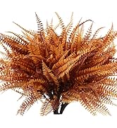 YGbridge Artificial Ferns for Outdoor Planters, 12 Pcs UV Resistant Artificial Outdoor Plants Fak...