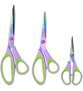 Scissors All Purpose, Sharp Titanium Blades Shears, Rubber Soft Grip Handle, Multipurpose scissor...
