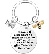 PLwelth Bee Keychain for Women Men Cute Bee Keyring for Teacher Students Thank You Graduation Bir...