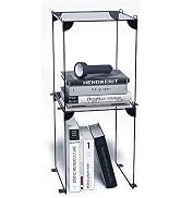 Neudeco Pack 2, Mesh Locker Shelf, Stackable Extra Tall Locker Organizer, Collapsible and Metal B...
