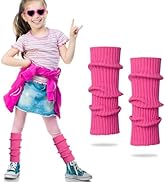 Leg Warmers for Kids Girls Toddler Leg Socks Neon Knit Ribbed Baby Leg Warmers Boys Arm Warmer, 8...