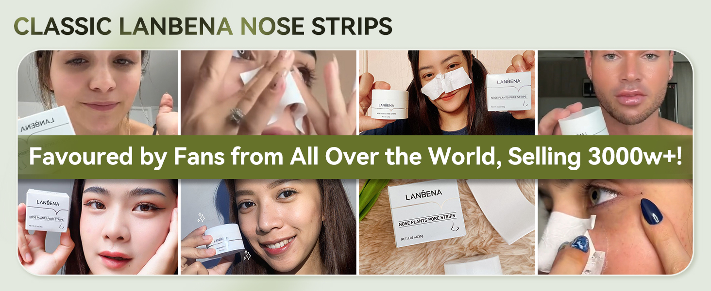 CLASSIC LANBENA NOSE STRIPS NHENA LANBENA Favoured by Fans fr rld, Selling 3000w+!