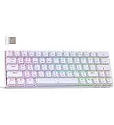 DIERYA T63 60% Wireless Mechanical Gaming Keyboard | Bluetooth/2.4G/Wired Keyboard | RGB Backlit ...