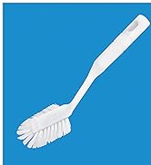 Lola Products All Purpose Kitchen Brush Poly Fiber Bristle Food Scraper Non Stick Coated Cookware