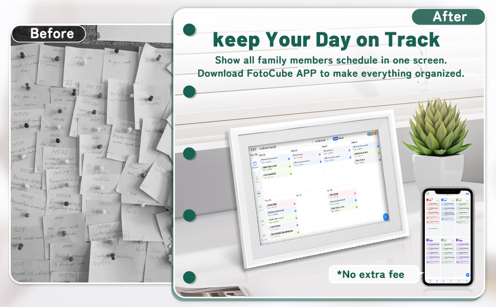 Digital Wall Calendar with Touchscreen Smart Calendar Electronic Calendar for Family