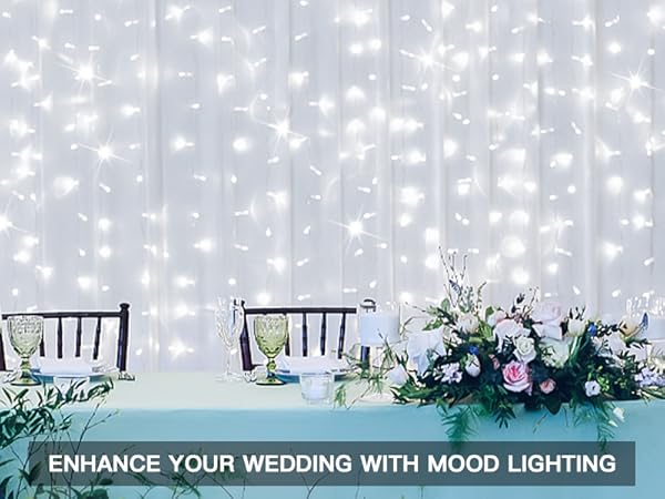 wedding twinkle curtain light