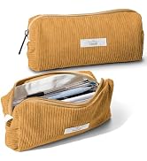 Purbert Pencil Bag Pen Case, Soft Corduroy Small Pencil Pouch Organizer with Zipper, Cute Pencil ...