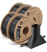 Polymaker ASA Filament Bundle 4KG Black*4, UV & Weather Resistant, 1.75mm | Outdoor Functional Pa...