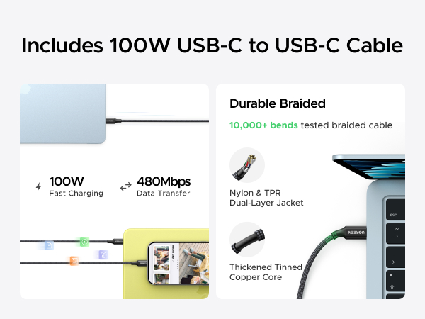 UGREEN NEXODE AIR 65w USB C CHARGER BLOCK
