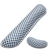 Dapesuom Enlarge Keyboard Wrist Rest Set, Memory Foam, Non-Slip, Dark Navy | Cute Memory Foam Wri...