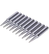 Bleiou 10pcs 900M-T-B Replacement Soldering Iron Tips for Radio Shack, TENMA, ATTEN, QUICK, Aoyue...