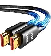Highwings Long HDMI Cable 20 FT, 10K 8K 4K Ultra HD High Speed 2.1 HDMI Cable 48Gbps Braided Cord...