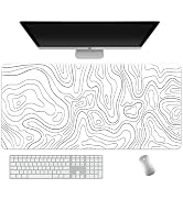GEKUCAP Large Waterproof Mouse Pad - Extended Contour Mouse Mat for Home and Office, Large Gaming...