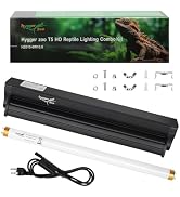 T5 UVB Reptile Light Fixture HO UVB Bulb Lighting Combo Kit, 10.0 UVB Light for Reptiles Terrariu...