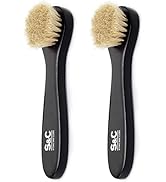 Premium Shoe Polish Brush Set - Horse Hair Brushes, Shoe Polish Applicator for Leather Footwear -...
