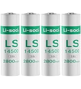 WAVYPO LS145OO ER14505 AA 3.6V 2800mAH Batteries Non-Rechargeable (4Pcs) | Sensor,Water Meter,Ele...