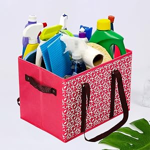 Reusable Grocery Bags Large Shopping Bags Tote Foldable Washable Storage Bins with handle