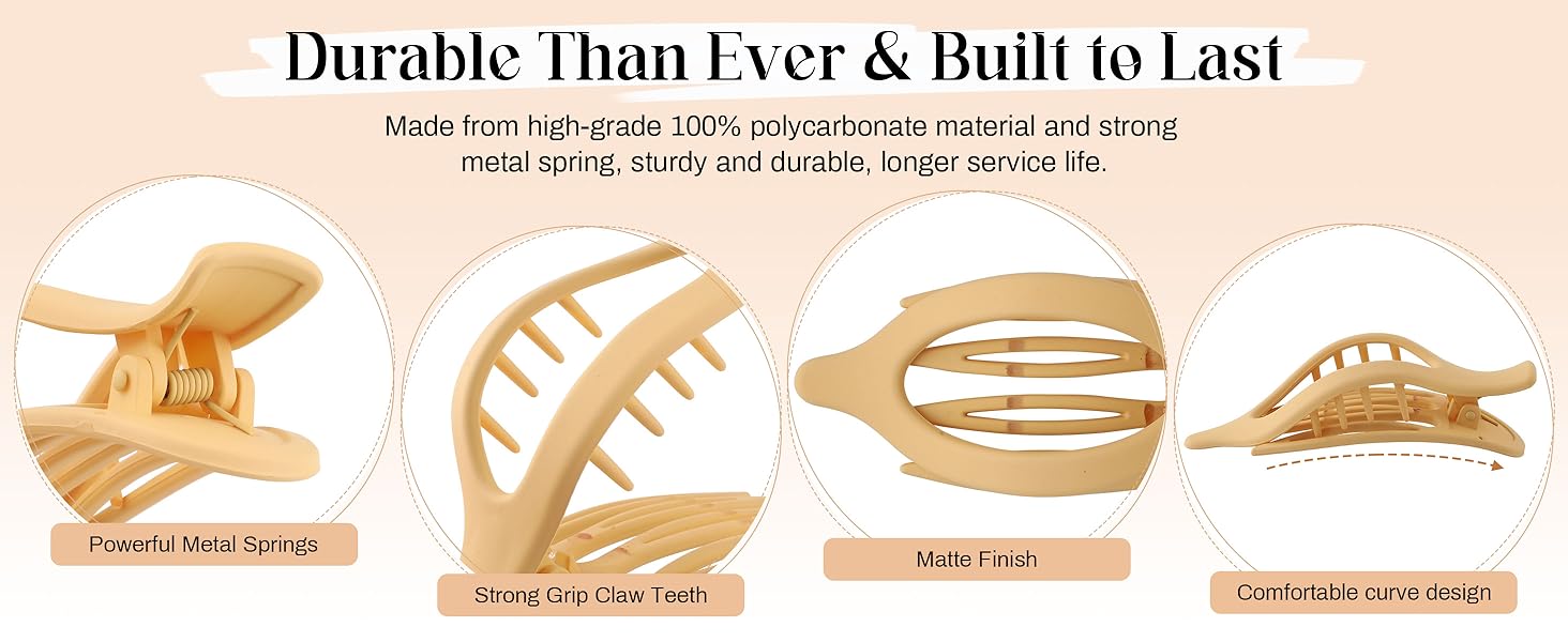 Built to last with premium polycarbonate, strong springs, and a comfortable curve