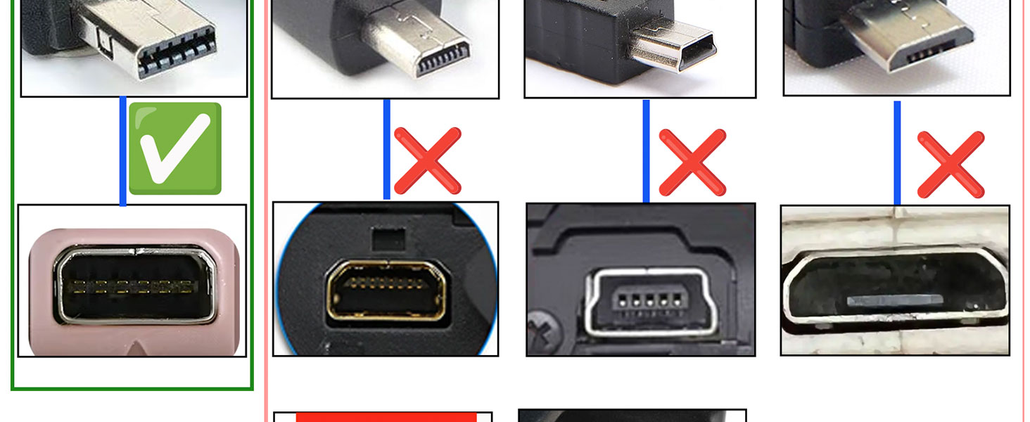 Cable for Casio Exilim CameraChargerEX-TR100 TR150 TR200 ZR20 ZR200 ZR300 ZR400 ZR1000 ZR1200 ZR1500