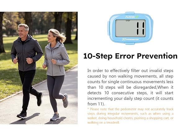 Step counting rules of pedometer