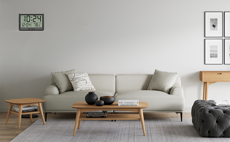 Small Silent Digital Wall Clock