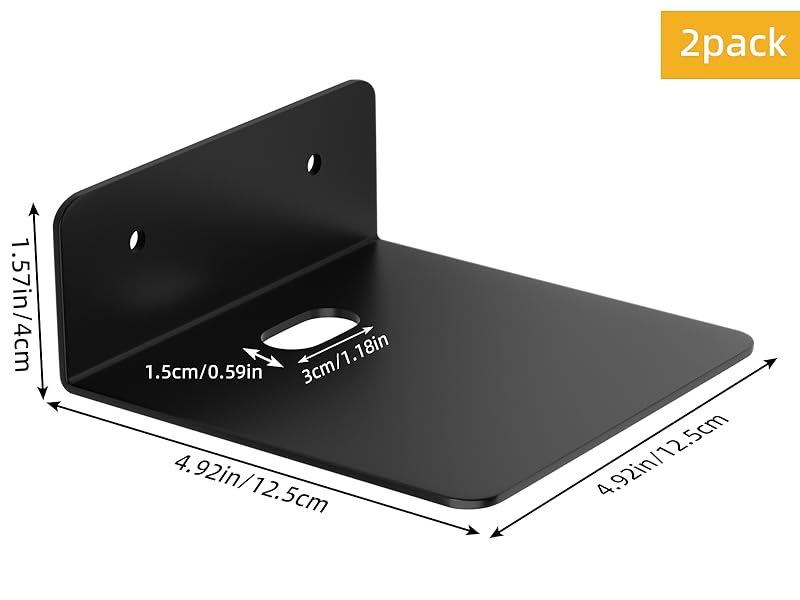 Black Small floating Shelves