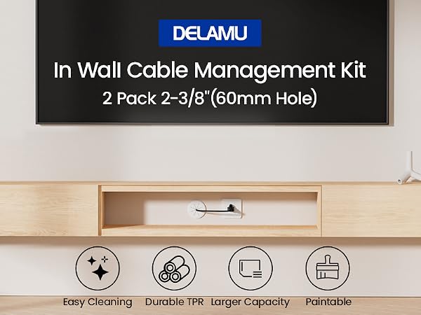 in wall cable management kit hide tv cords for wall mount tv