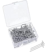 50Pcs Silver T Pins Stainless Steel Wig T Pins T Shaped Pins for Blocking Knitting Modelling Craf...