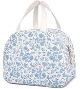 Lunch Box for Women,Cute Quilted Lunch Tote Bag,Reusable Insulated Lunch Box,Large Capacity Coole...