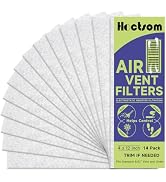 Air Vent Filter 4 x 12 Inch, Thin Air Vent Floor Heater Pre-Filter Sheet Work for Home Air Purifi...