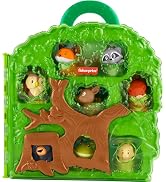 Fisher-Price Little People Toddler Toy Forest Friends Carry Case Playset with Animal Figures for ...